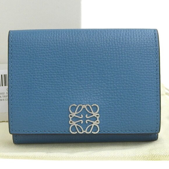 LOEWE Blue Leather Wallet